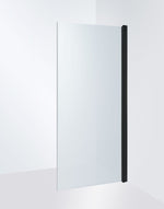 Duschdörr Duschbyggarna Wing Rak, 900 mm, högerhängd, Svart matt, Isglas