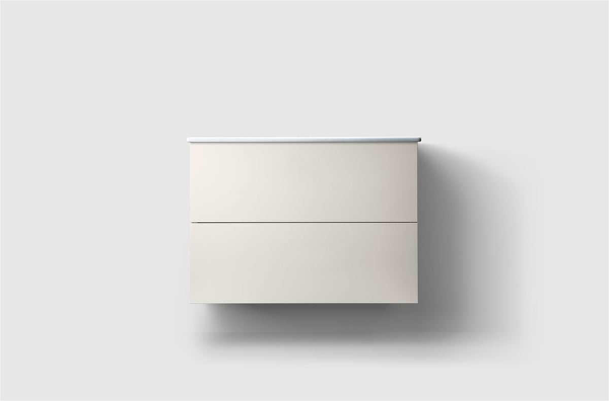 Haven H3 80 kommod med porslinstvättställ White