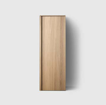 Haven H2 C74 Pocket Tvättstugeskåp i Oak Wood, höger