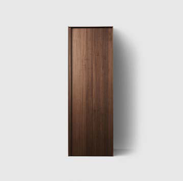 Haven H2 C74 Pocket Tvättstugeskåp i Walnut Wood, höger