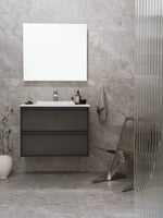 Haven H2 x Toniton kommod i Deep Grey i badrum