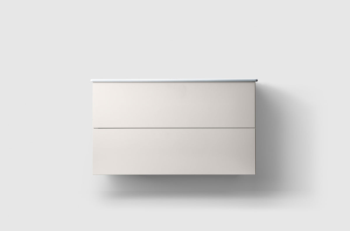 Haven H3 100 kommod med porslinstvättställ i White