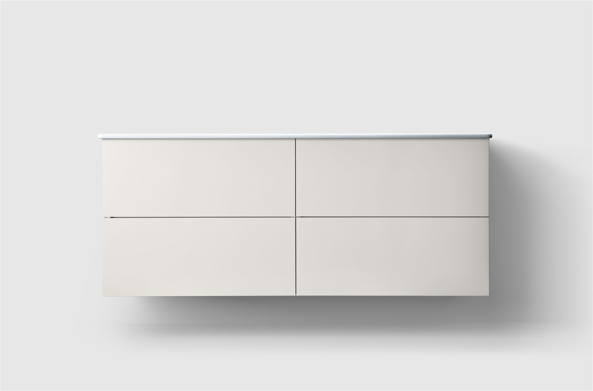 Haven H3 140 kommod med porslinstvättställ i White