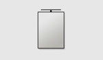 Haven M4 LED-lampa 370 mm i mattsvart på M4 spegel 500x700 mm