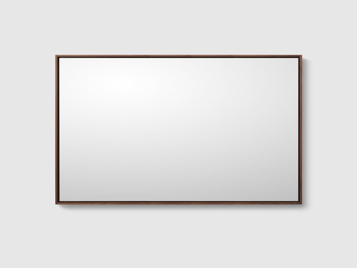 Haven M7 spegel 1400x850 mm med träram i Walnut Wood