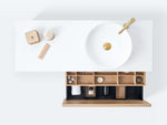 INR Air Wood 120 A Natural Oak, ovanifrån med Plus Organizer