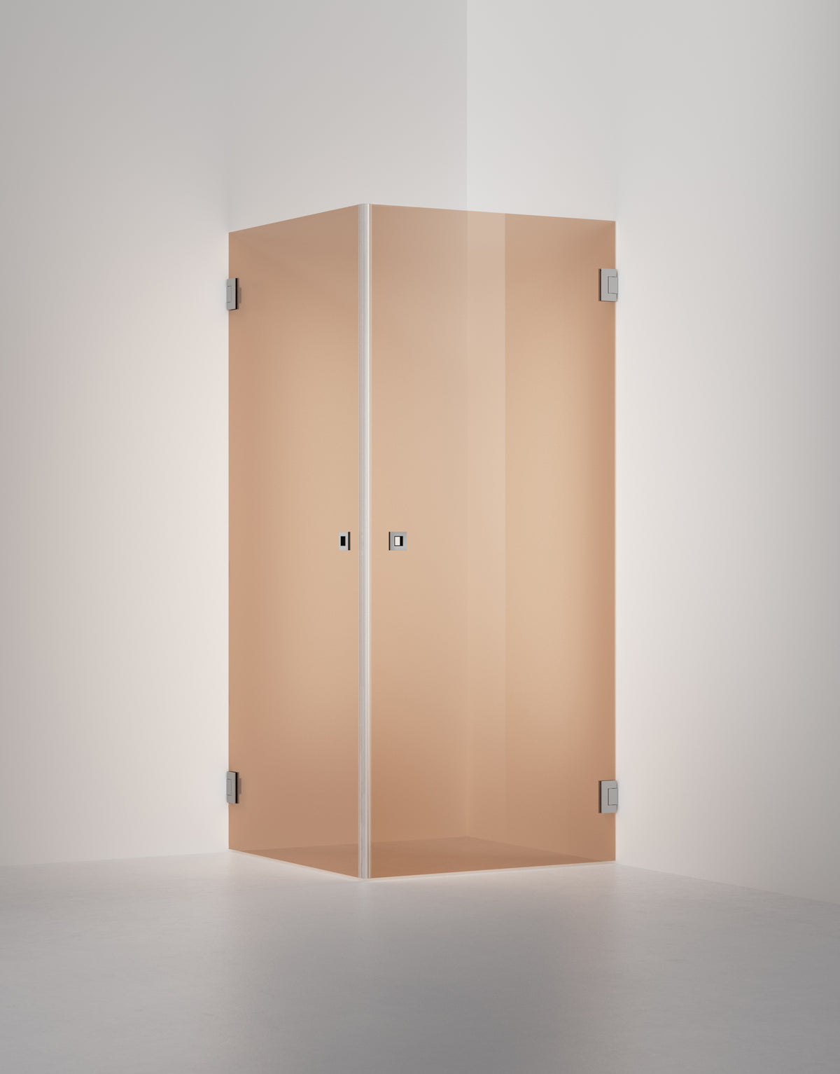 Duschvägg Arc 12 Original, Bronsglas, profilfärg Borstat stal