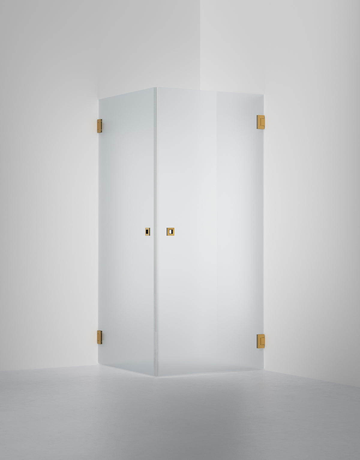 Duschvägg Arc 12 Original, Frostat glas, profilfärg Massing