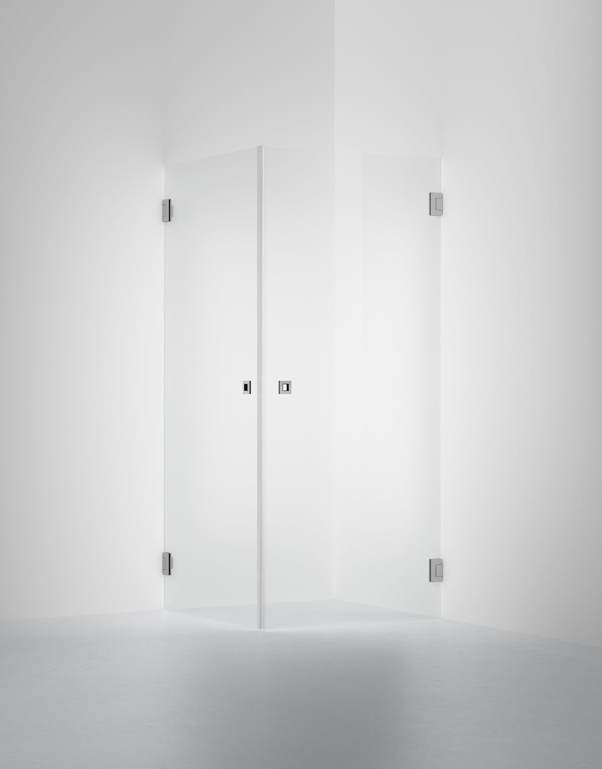 Duschvägg Arc 12 Original, Opal clear, profilfärg Borstat stal