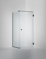 Duschvägg Arc 13 Frame, Frostat glas, profilfärg Mattsvart