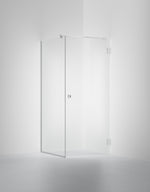 Duschvägg Arc 13 Frame, Opal clear, profilfärg Krom