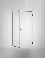 Duschvägg Arc 13 Frame, Opal clear, profilfärg Mattsvart