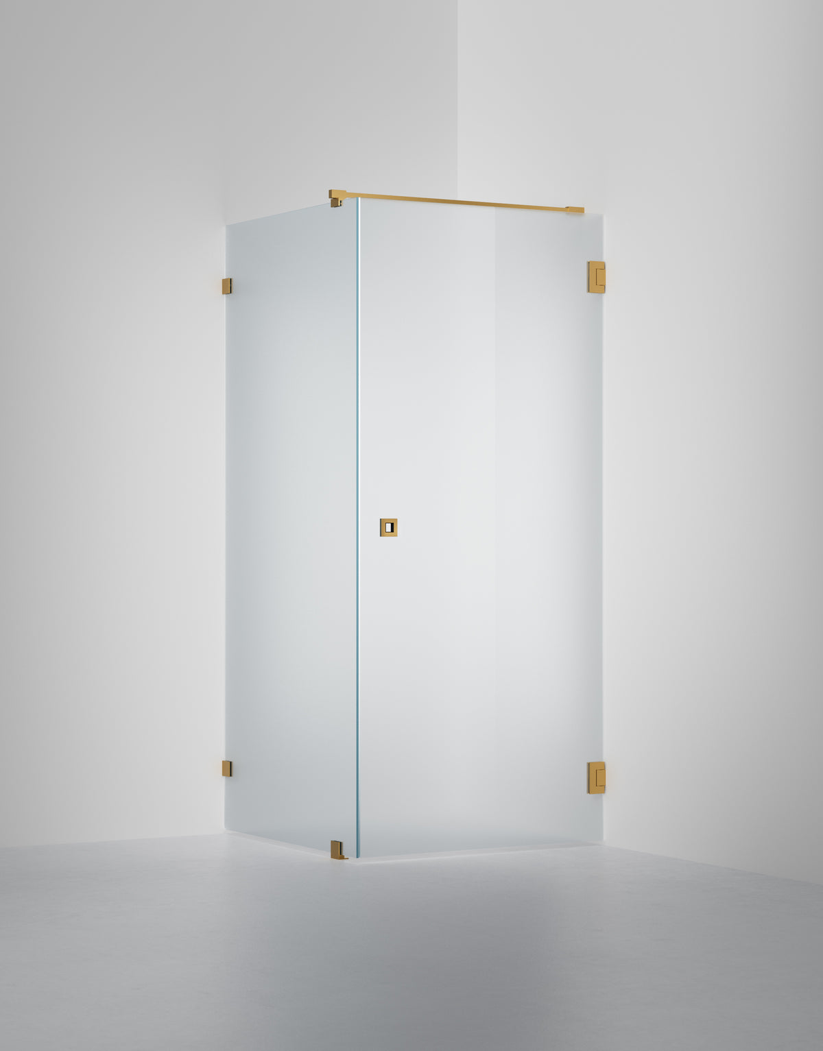 Duschvägg Arc 13 Original, Frostat glas, profilfärg Massing