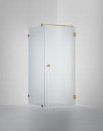 Duschvägg Arc 13 Original, Frostat glas, profilfärg Massing