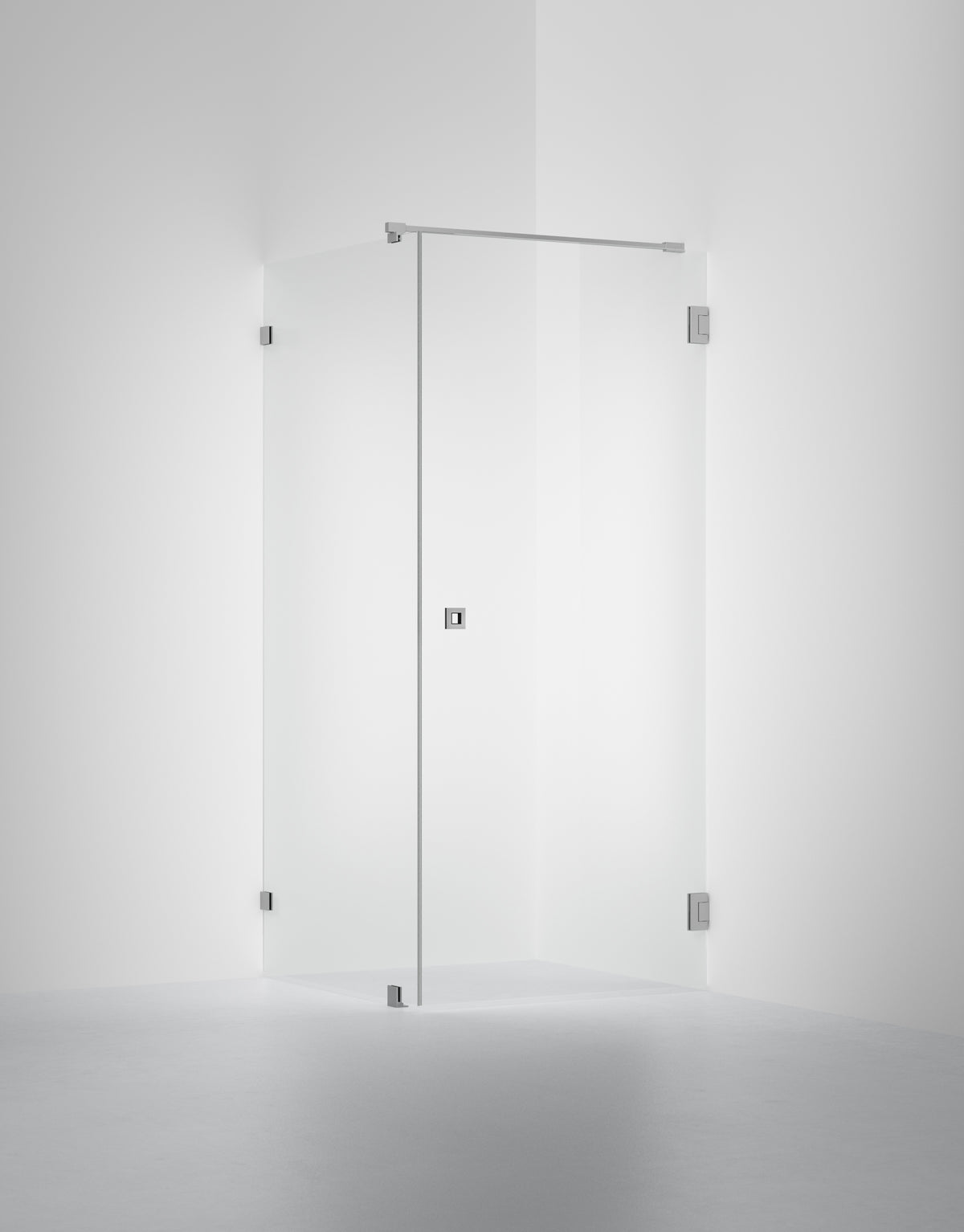 Duschvägg Arc 13 Original, Opal clear, profilfärg Borstat stal