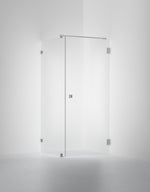 Duschvägg Arc 13 Original, Opal clear, profilfärg Borstat stal