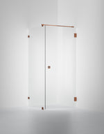 Duschvägg Arc 13 Original, Opal clear, profilfärg Brons