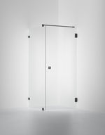 Duschvägg Arc 13 Original, Opal clear, profilfärg Mattsvart