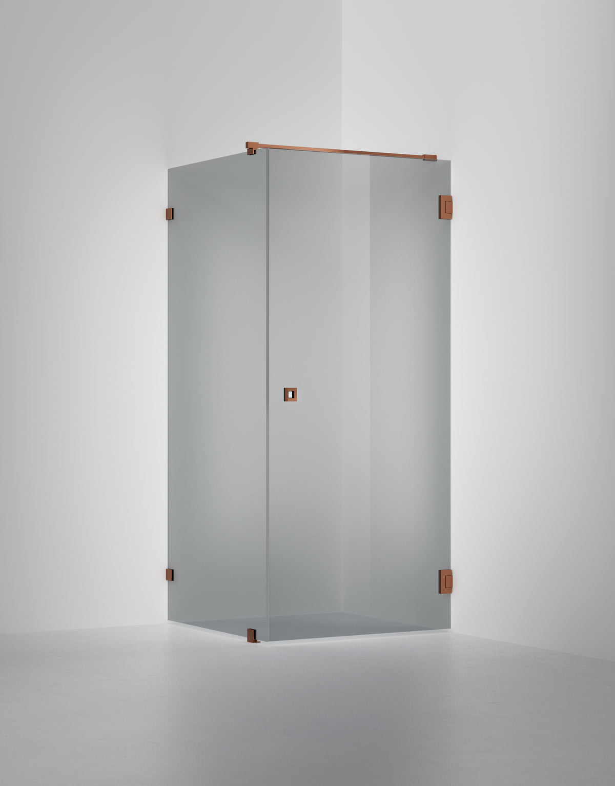 Duschvägg Arc 13 Original, Rokglas, profilfärg Brons
