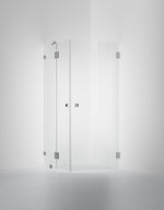Duschvägg Arc 14 Original, Opal clear, profilfärg Borstat stal