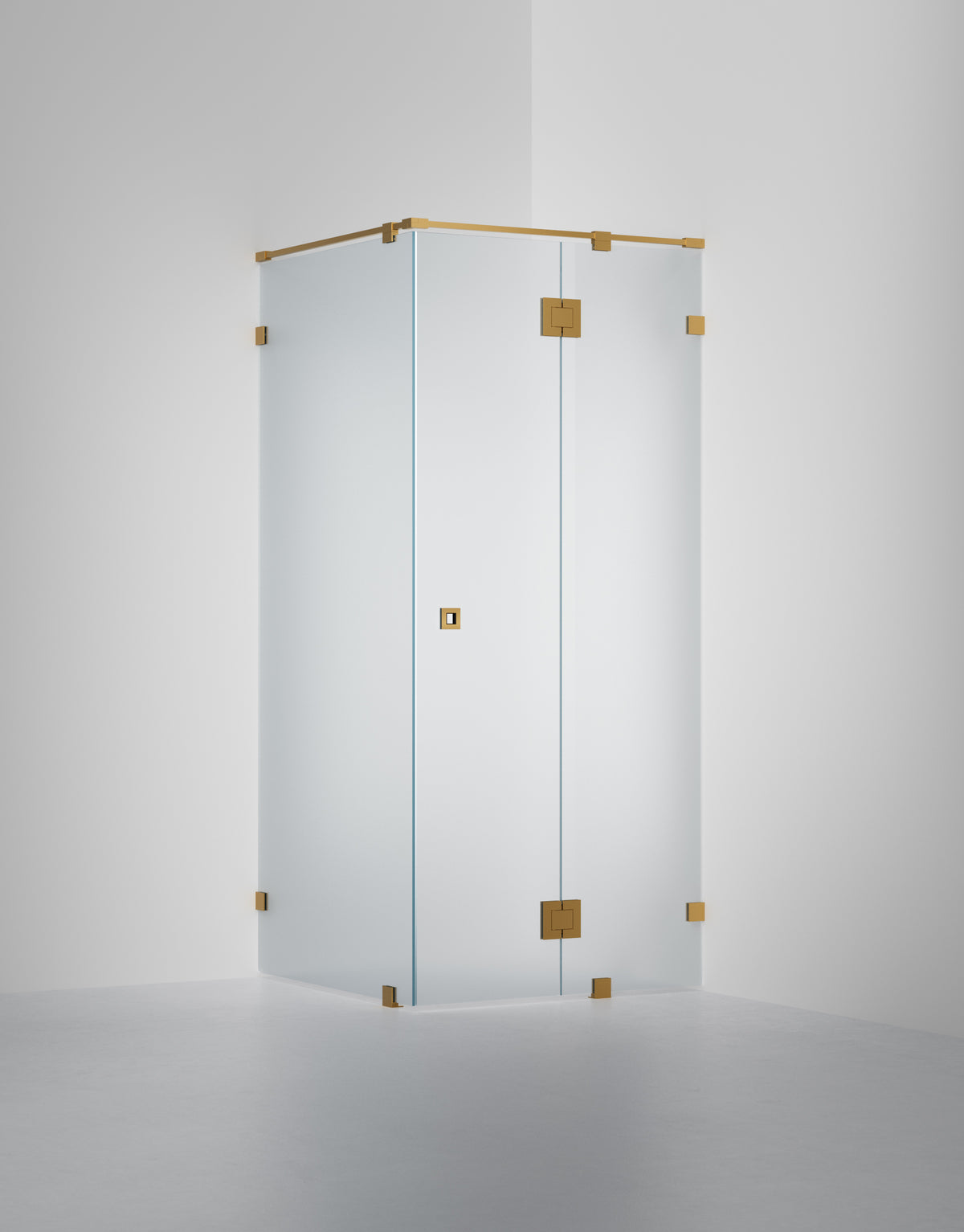 Duschvägg Arc 15 Original, Frostat glas, profilfärg Massing