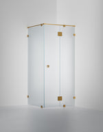 Duschvägg Arc 15 Original, Frostat glas, profilfärg Massing