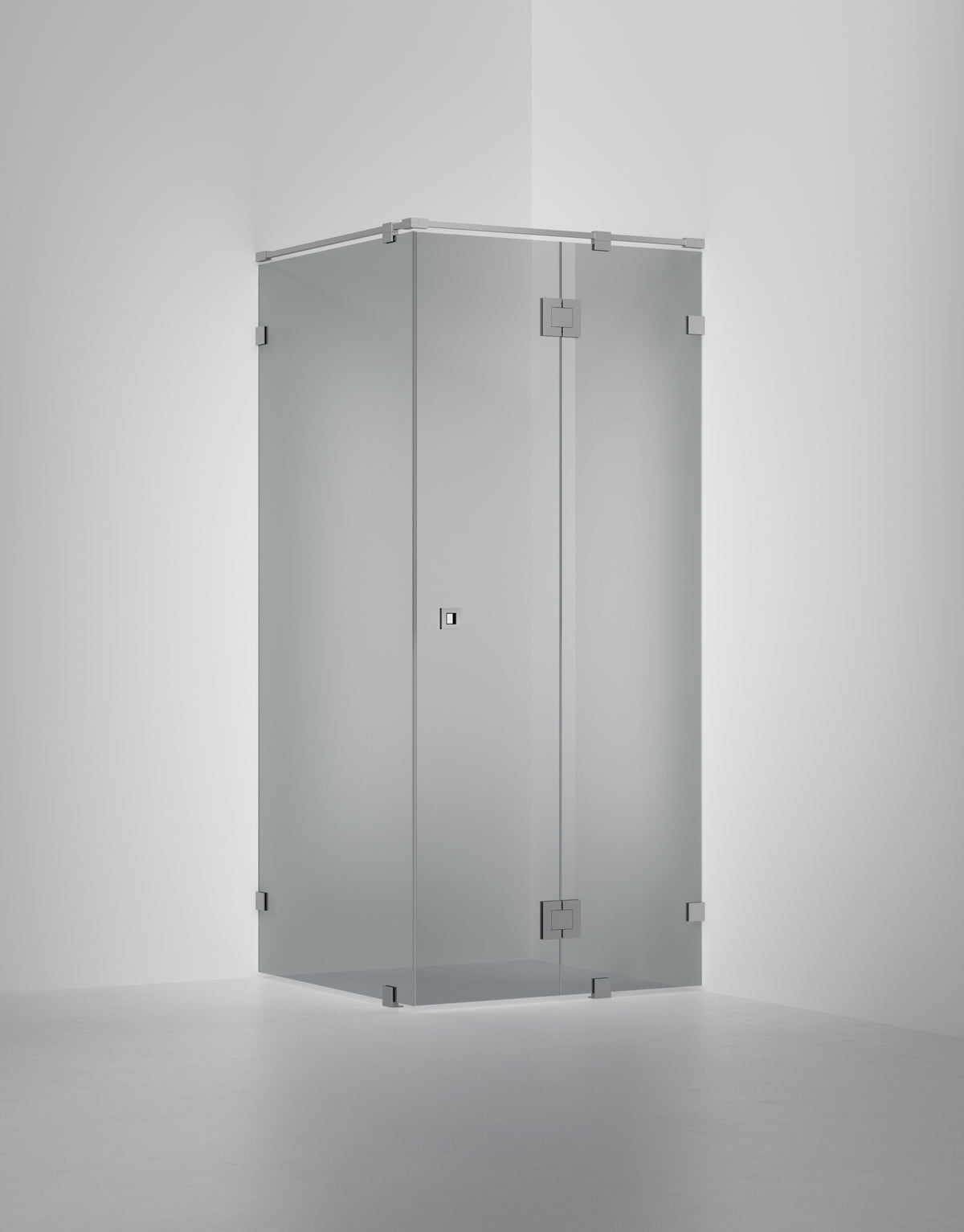Duschvägg Arc 15 Original, Rokglas, profilfärg Borstat stal