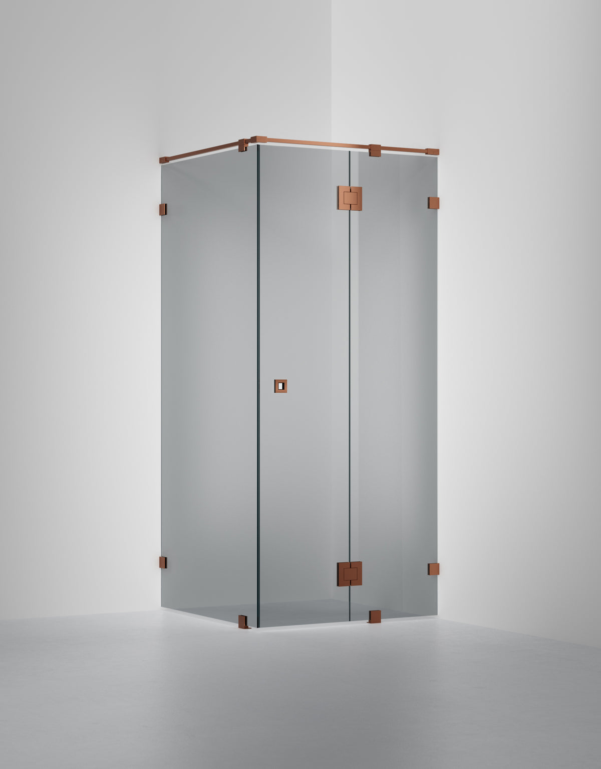 Duschvägg Arc 15 Original, Rokglas, profilfärg Brons