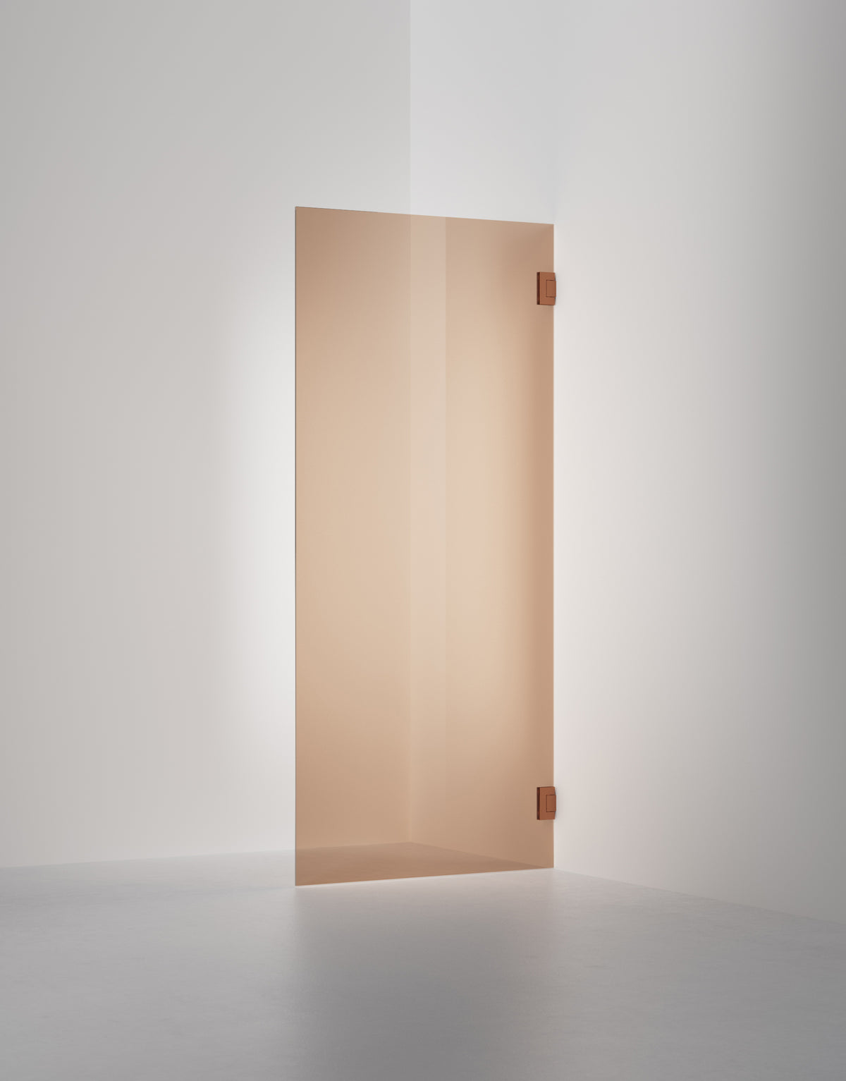 Duschvägg Arc 19 Original måttbeställd, Bronsglas, profilfärg Brons