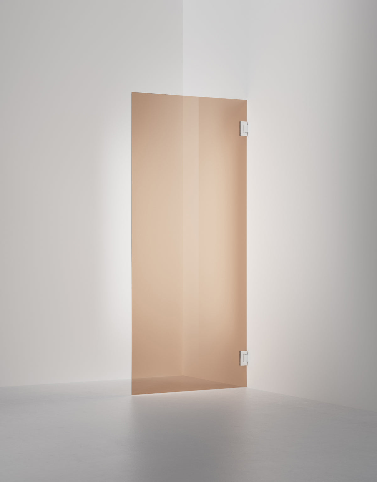 Duschvägg Arc 19 Original måttbeställd, Bronsglas, profilfärg Krom