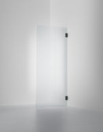 Duschvägg Arc 19 Original måttbeställd, Frostat glas, profilfärg Mattsvart