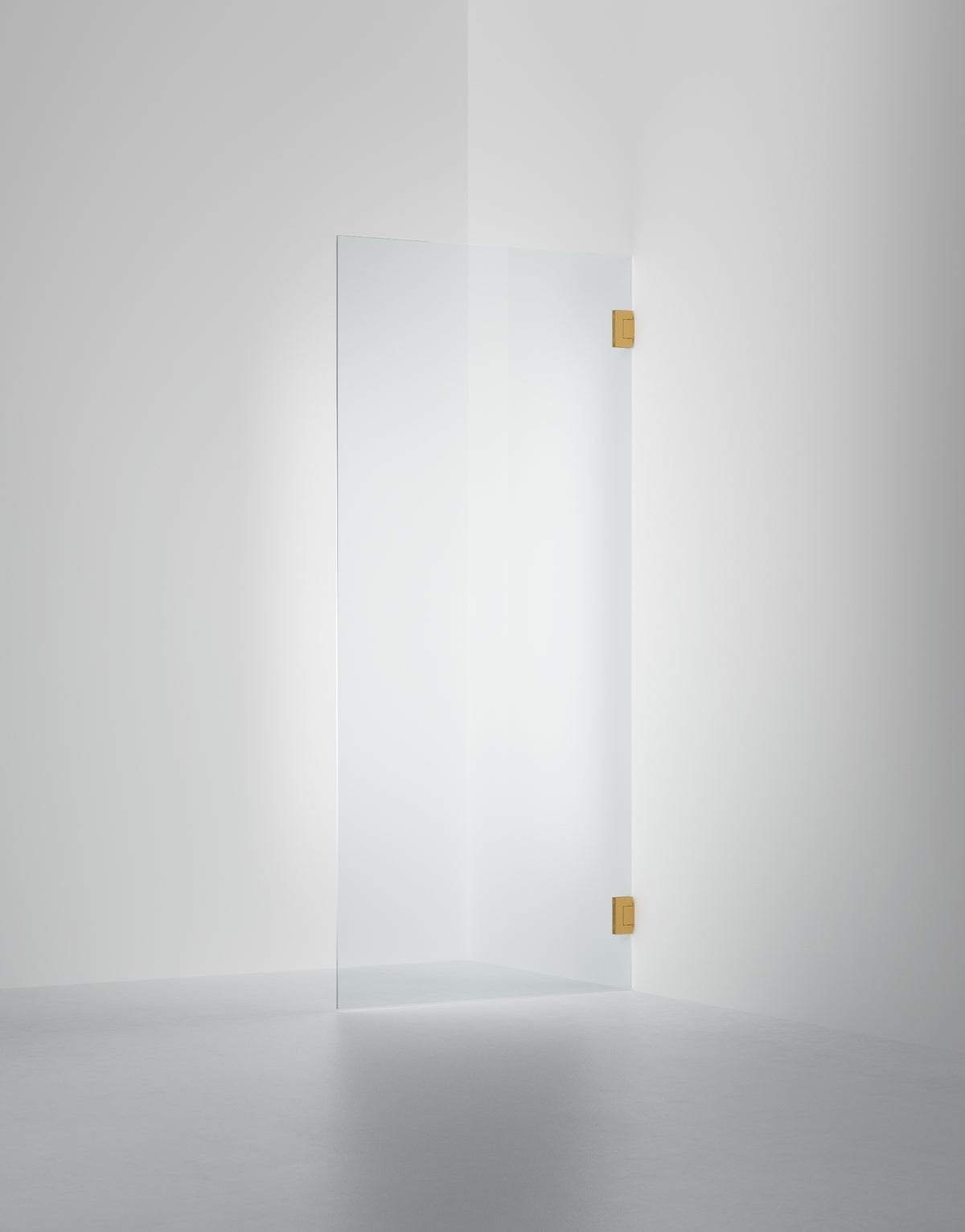 Duschvägg Arc 19 Original måttbeställd, Klarglas, profilfärg Massing
