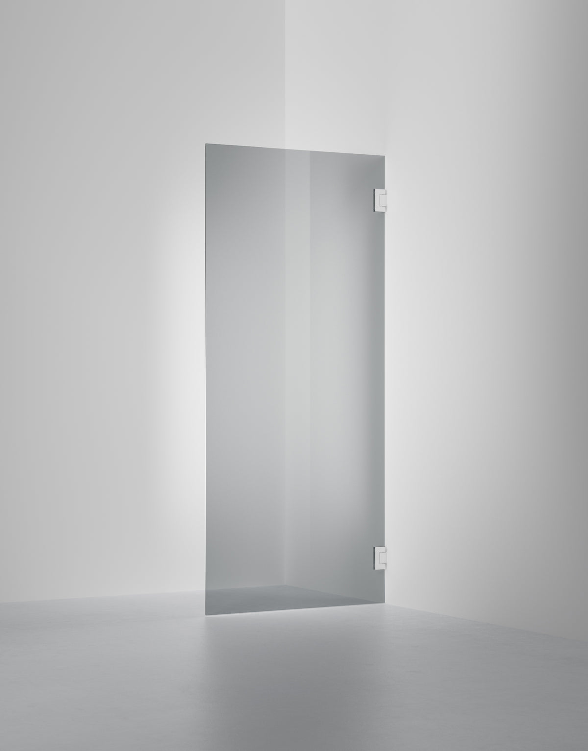 Duschvägg Arc 19 Original måttbeställd, Rokglas, profilfärg Krom