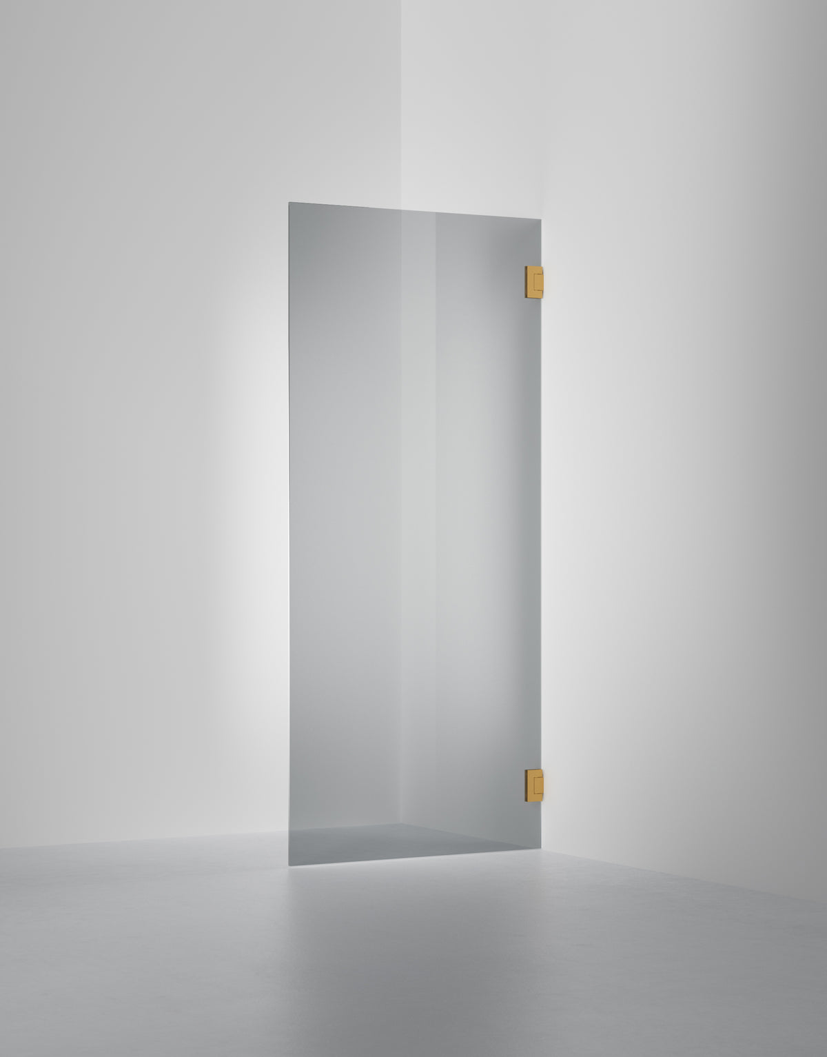 Duschvägg Arc 19 Original måttbeställd, Rokglas, profilfärg Massing