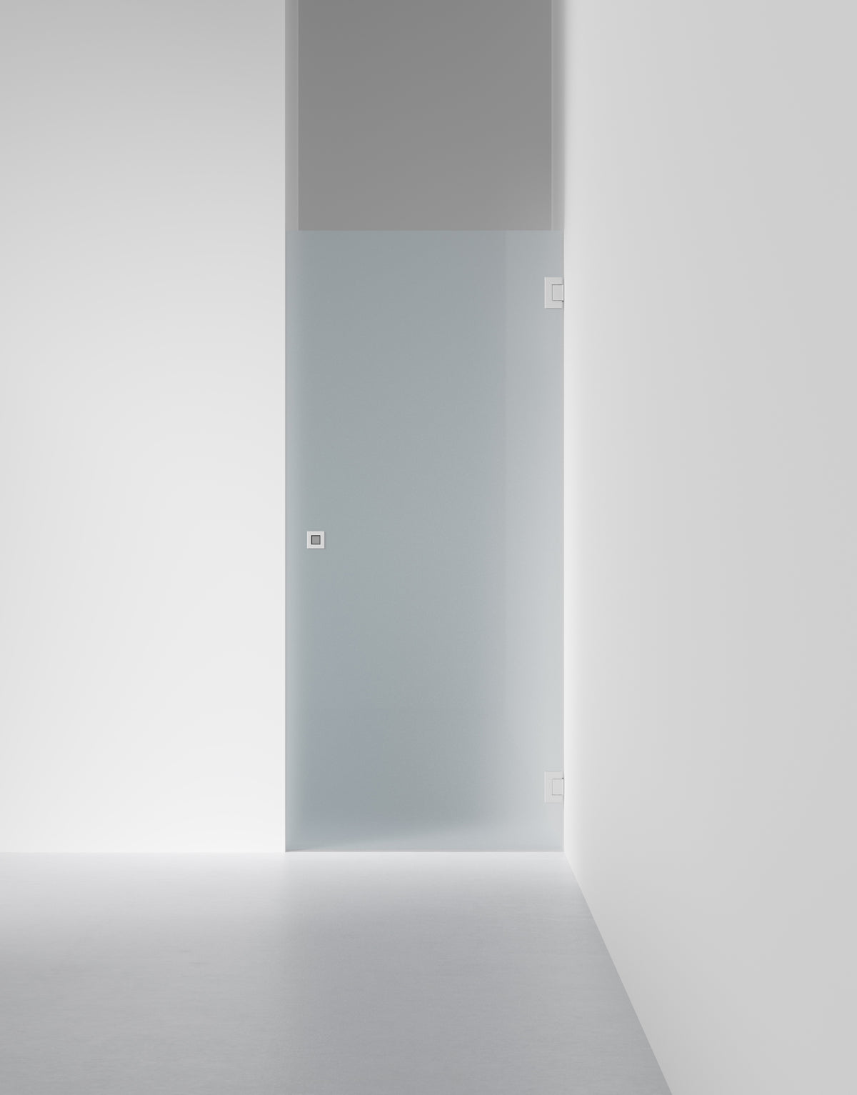 Duschvägg Arc 2 Original, Frostat glas, profilfärg Borstat stal