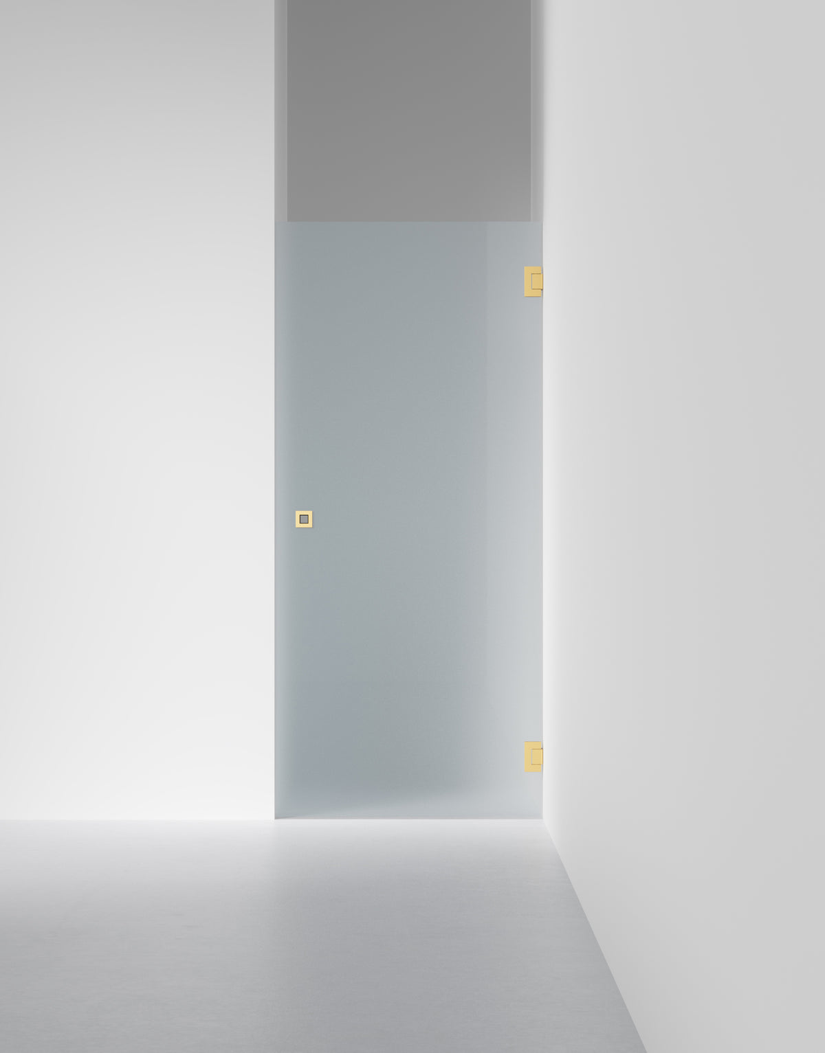 Duschvägg Arc 2 Original, Frostat glas, profilfärg Massing