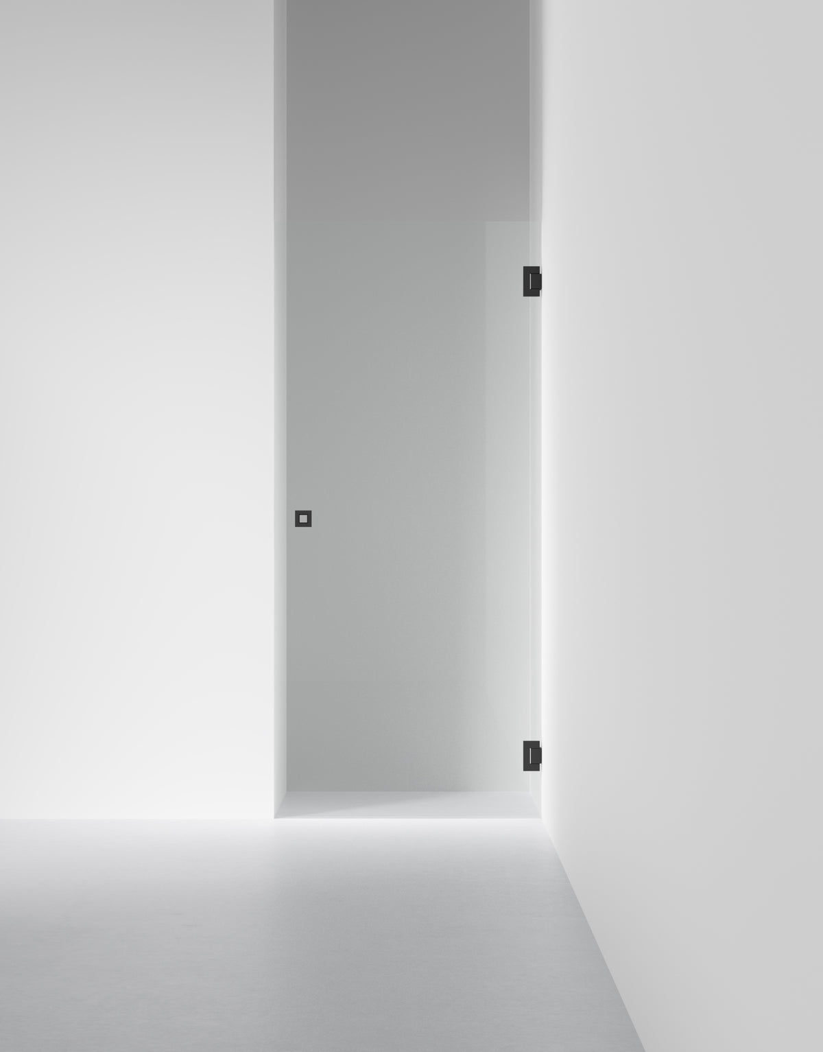 Duschvägg Arc 2 Original, Opal clear, profilfärg Mattsvart