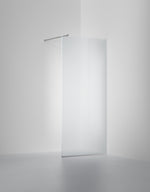 Duschvägg Arc 20 Frame måttbeställd, Frostat glas, profilfärg Krom