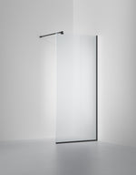 Duschvägg Arc 20 Frame måttbeställd, Frostat glas, profilfärg Mattsvart
