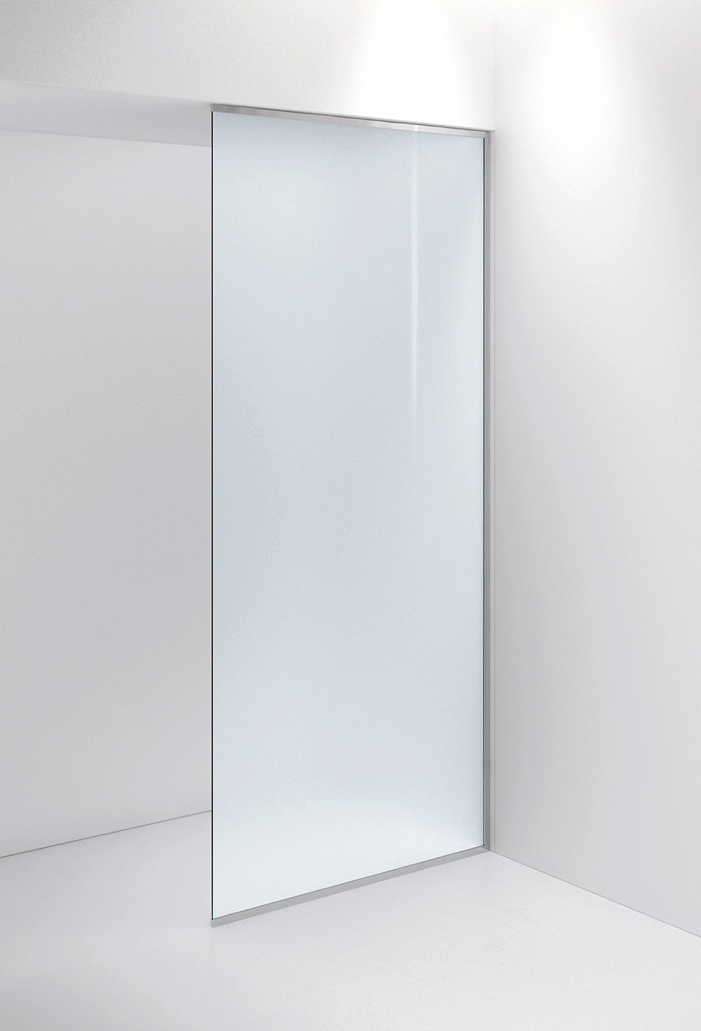 Duschvägg Arc 20 Frame XL måttbeställd, Frostat glas, profilfärg Blankpolerad