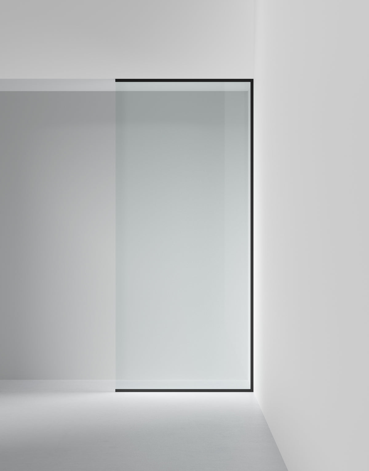 Duschvägg Arc 20 Frame XL måttbeställd, Klarglas, profilfärg Mattsvart