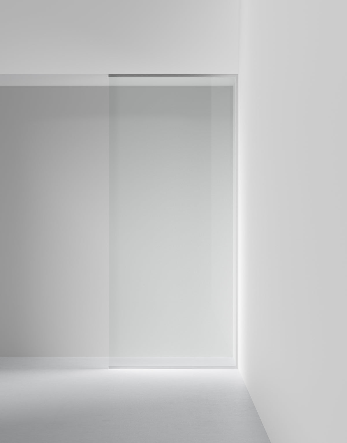 Duschvägg Arc 20 Frame XL måttbeställd, Opal clear, profilfärg Blankpolerad