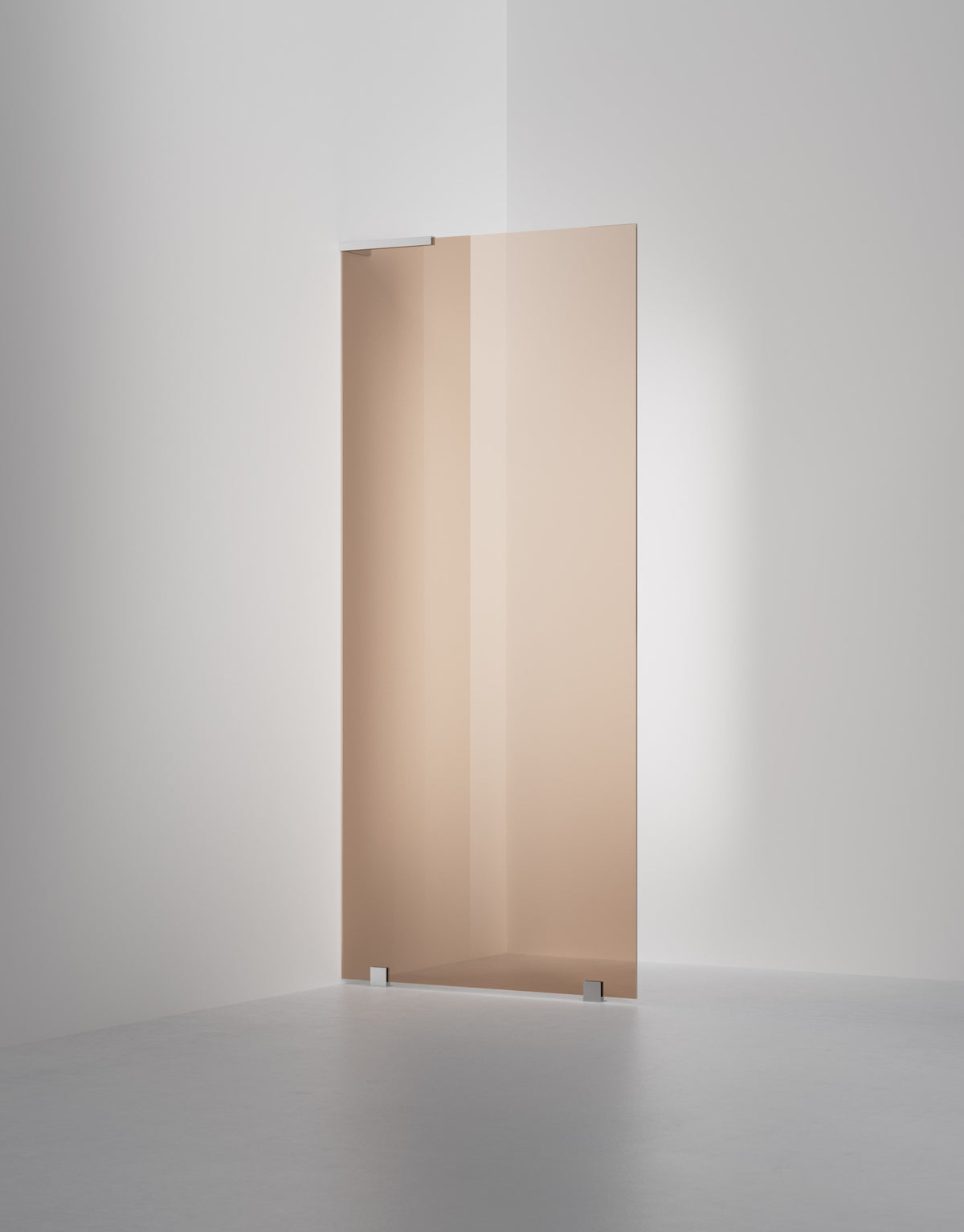 Duschvägg Arc 20 Original måttbeställd, Bronsglas, profilfärg Krom