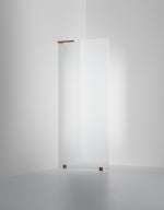 Duschvägg Arc 20 Original måttbeställd, Frostat glas, profilfärg Brons