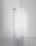 Duschvägg Arc 20 Original måttbeställd, Frostat glas, profilfärg Mattsvart