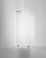 Duschvägg Arc 20 Original måttbeställd, Opal clear, profilfärg Brons
