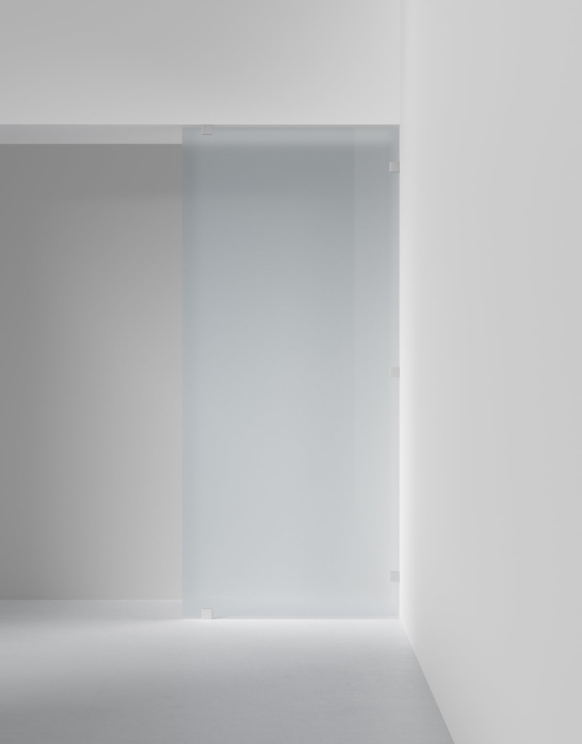 Duschvägg Arc 20 Original XL måttbeställd, Frostat glas, profilfärg Borstat stal