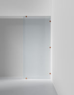 Duschvägg Arc 20 Original XL måttbeställd, Frostat glas, profilfärg Brons
