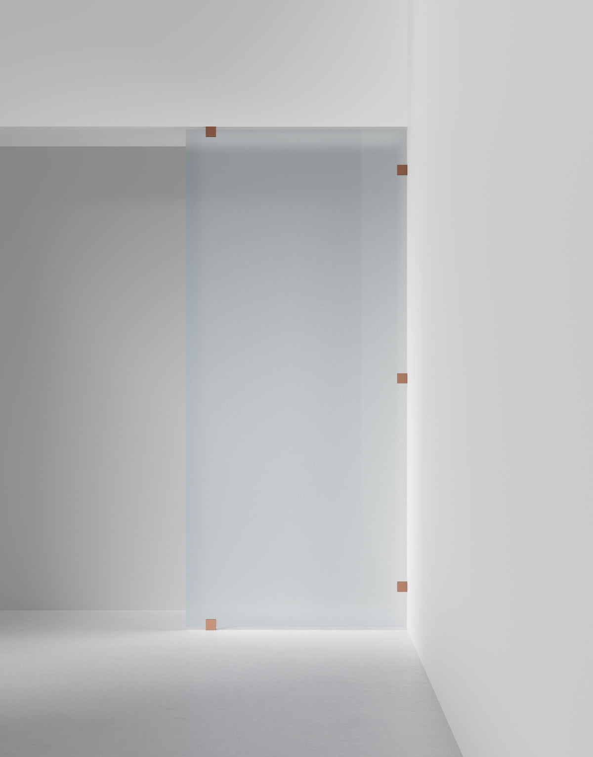 Duschvägg Arc 20 Original XL måttbeställd, Frostat glas, profilfärg Brons
