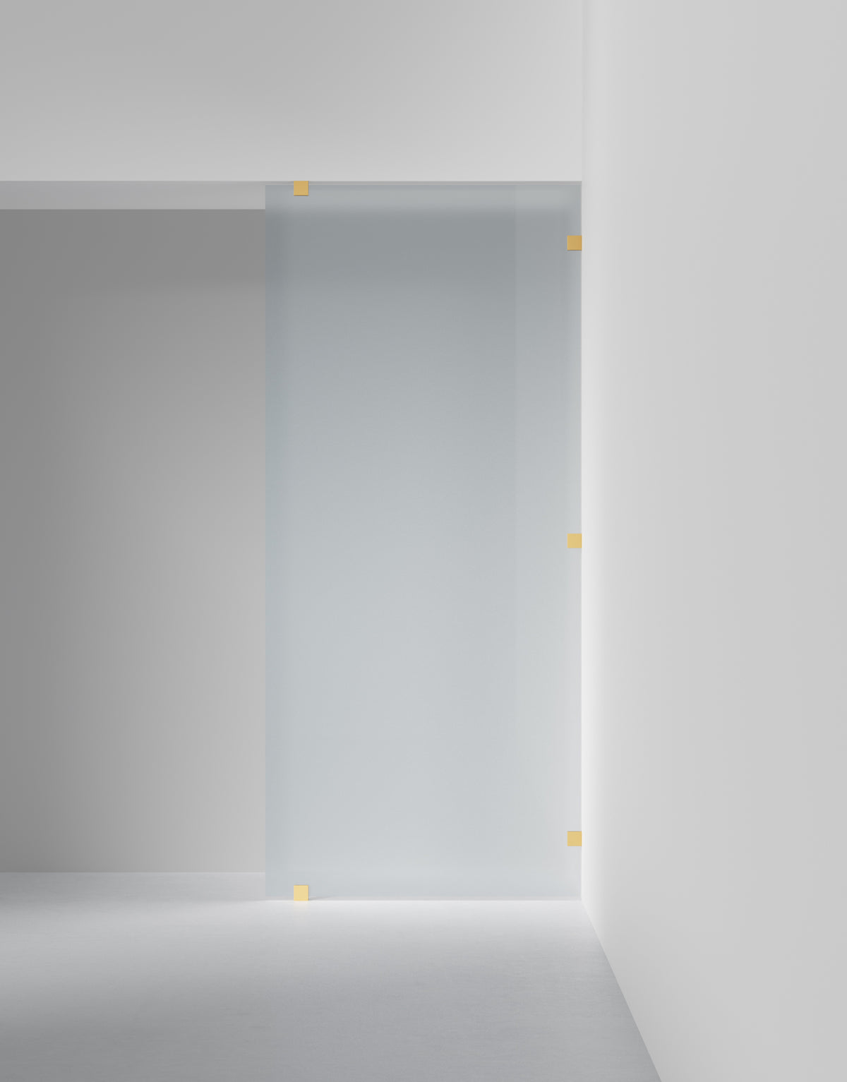 Duschvägg Arc 20 Original XL måttbeställd, Frostat glas, profilfärg Massing
